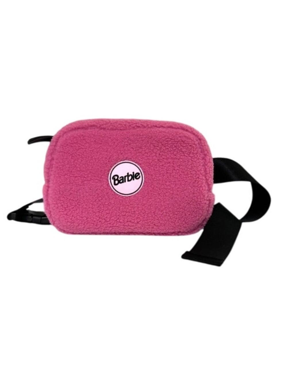 Vooray Barbie Quinn Belt Bag Sherpa Fanny Pack Pink Adjustable Strap - NWT NEW